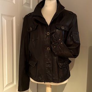 Danier very soft leather jacket medium size like new